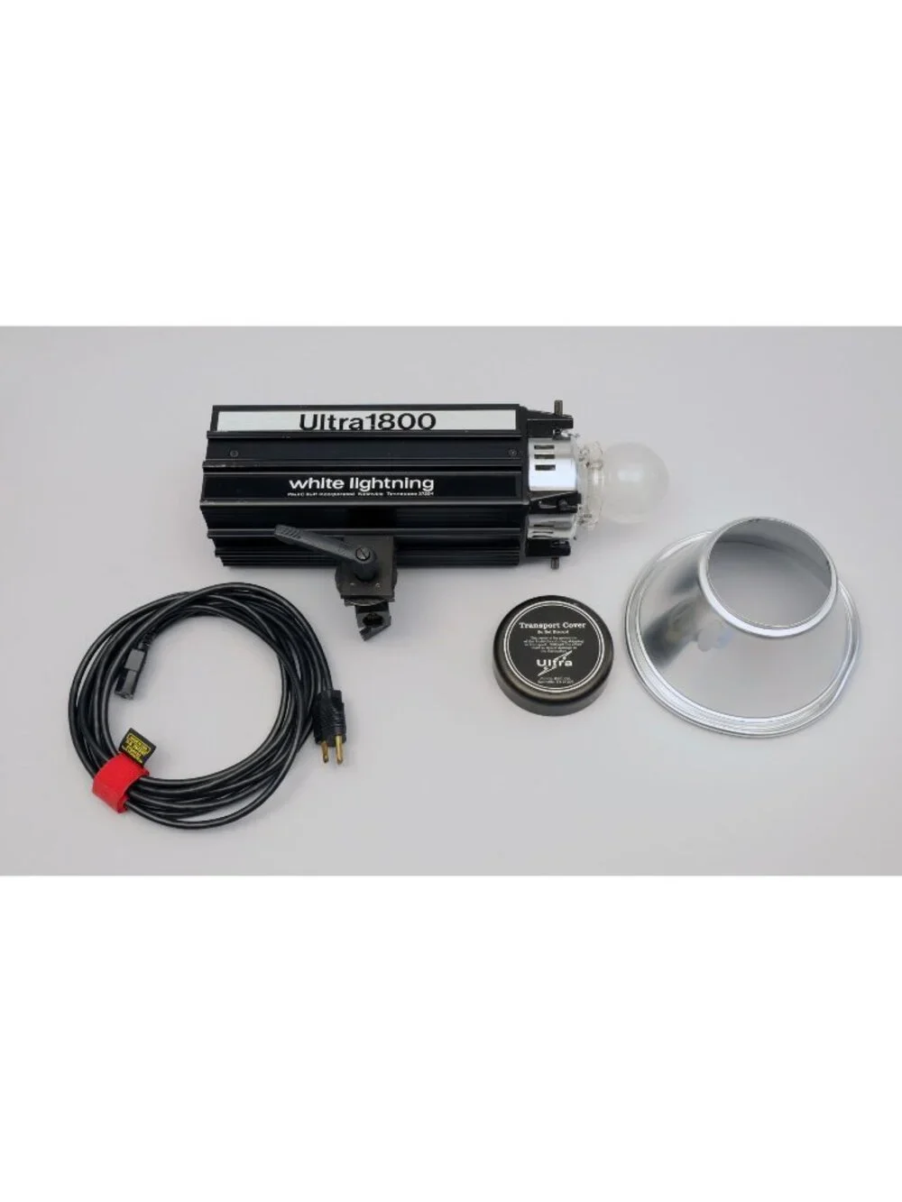 White Lightning Ultra1800 Studio Strobe Flash Cord Trans/Cover Paul C Buff